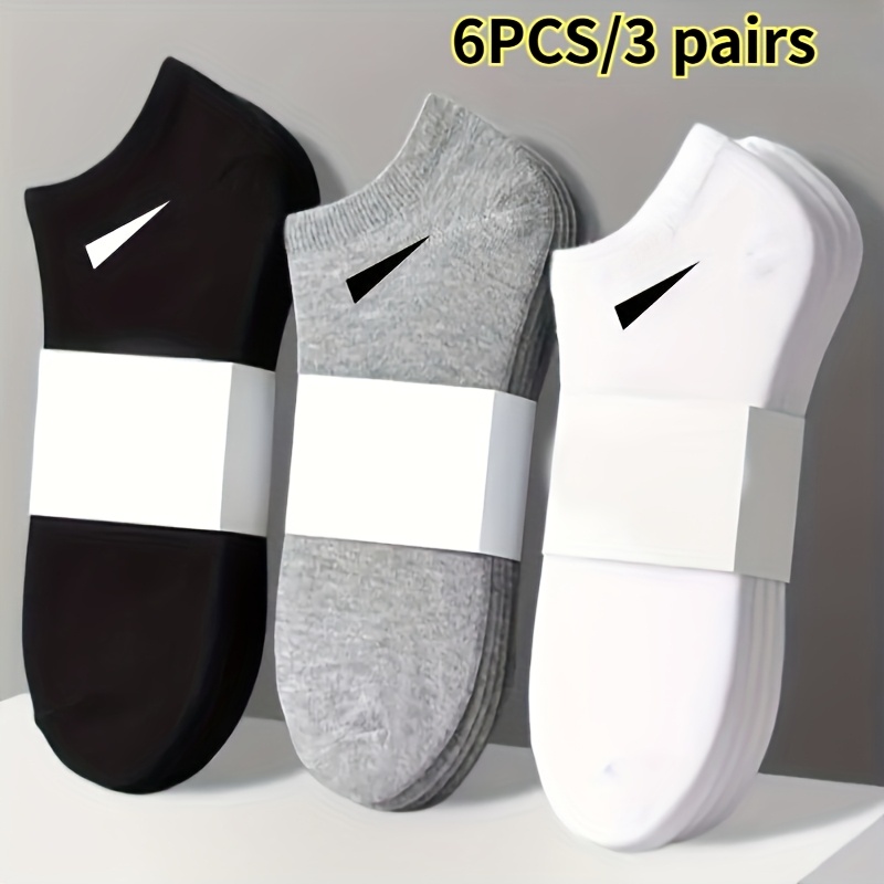 Formal Men Daily Wear Slippers - 6PCS/3Pairs Men's Heavy Duty Polyester Boat