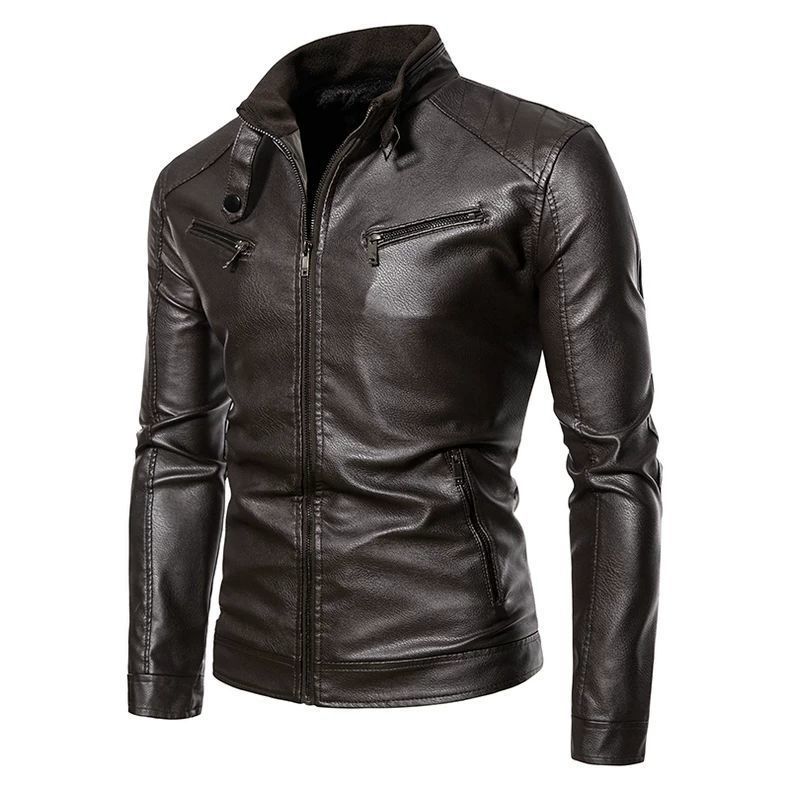 Men'S Style Formal Wear - Trendy Korean style leather jacket for