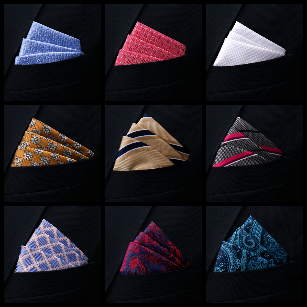 Men'S Formal Wear For A Wedding - New Style Handkerchief Hot sale Black
