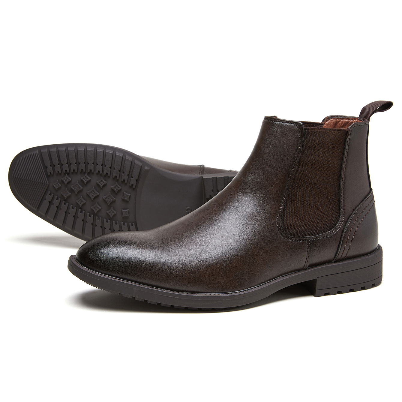 Men Leather Chelsea Boots Slip - مراجعة Men'S Style Formal Wear وسعره