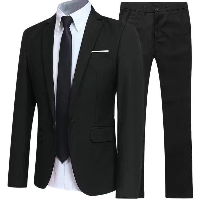 Men's Tee-Piece Suit Slim Fit  - مراجعة Korean Men Formal Wear وسعره