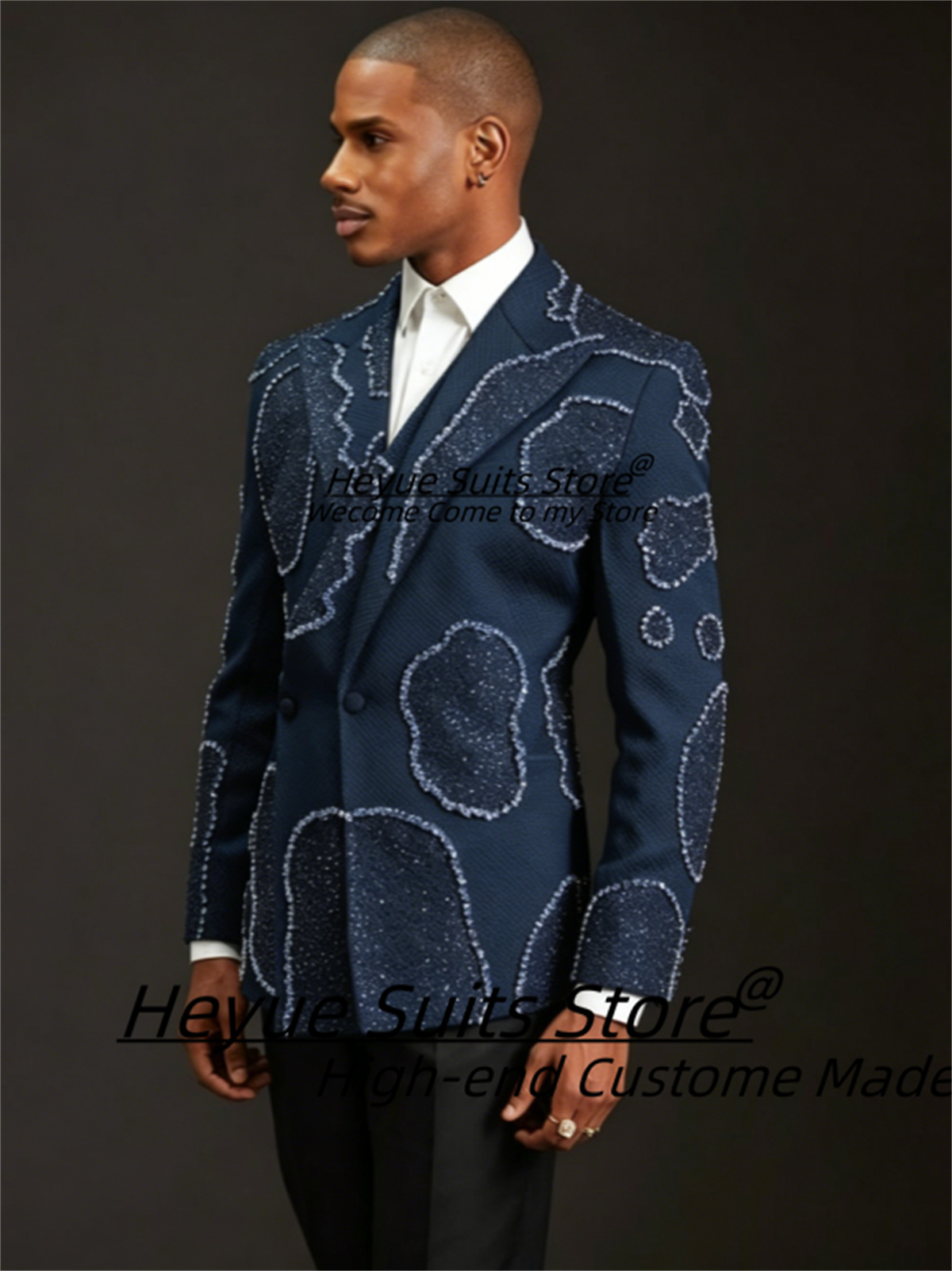 Gorgeous Crystal Embroidery Gr - مراجعة Men'S Formal Wear For A Wedding وسعره