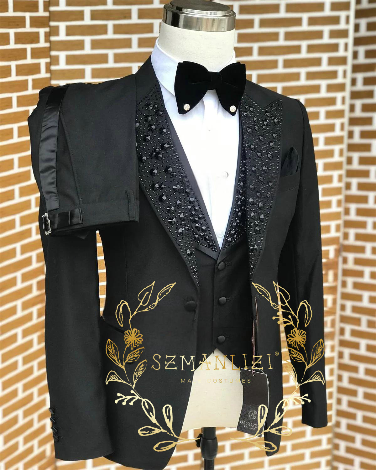 Black Men Suits Luxury Stone C - مراجعة Formal Wear For Men In Wedding وسعره