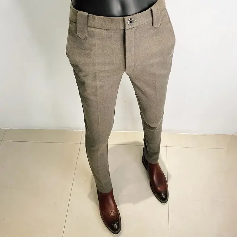 Autumn Winter Thickened Woolen - مراجعة Men'S Formal Wear For Office وسعره
