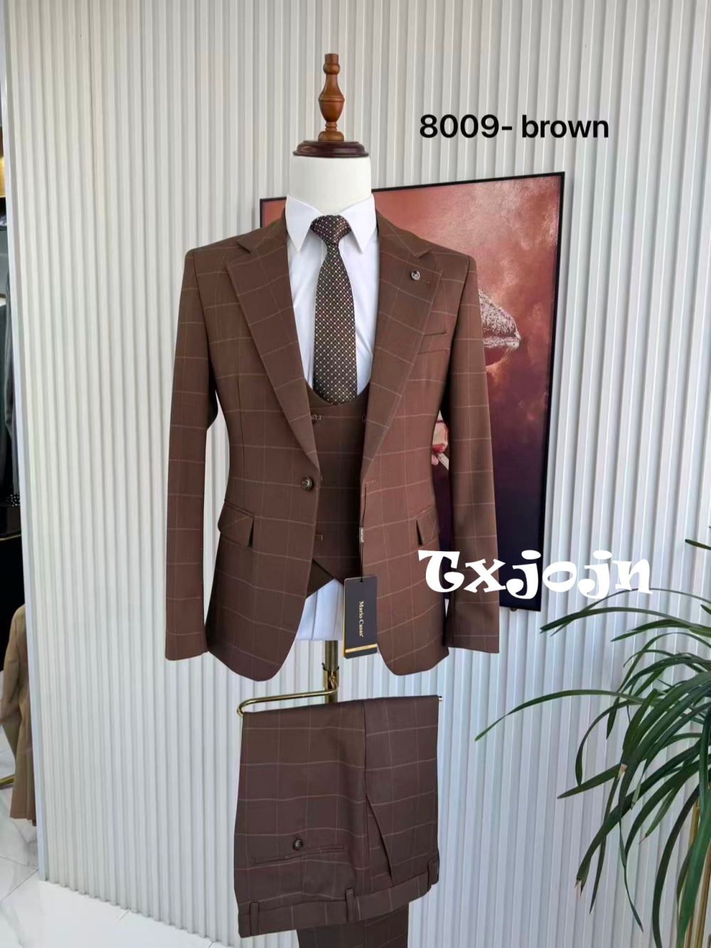 Men's Plaid Tuxedo 3 Pieces Ja - مراجعة Men'S Formal Wear For Office وسعره