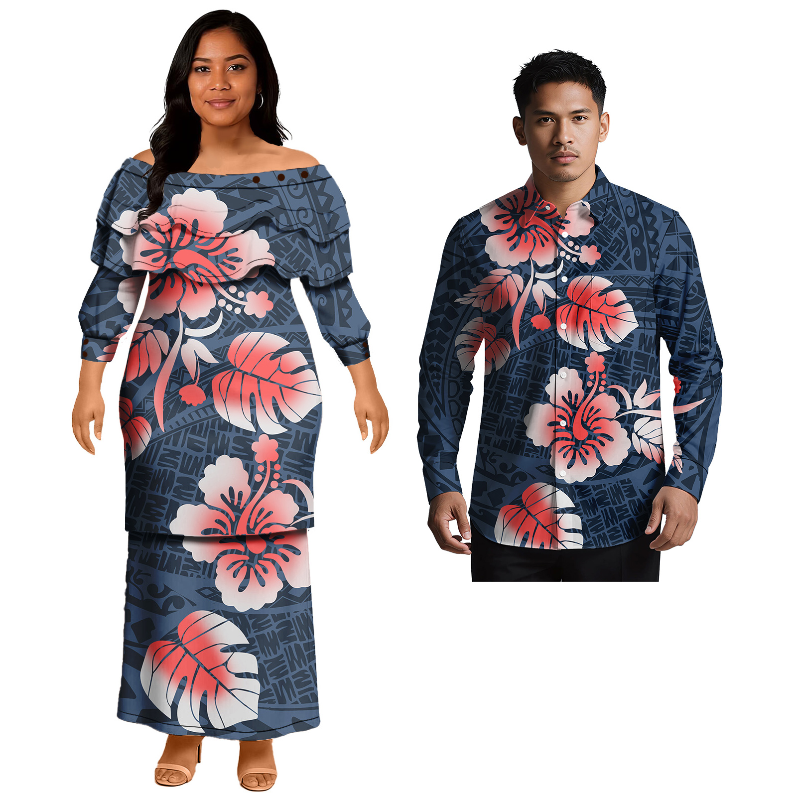 Popular Design Custom Couple C - مراجعة Men'S Hawaiian Formal Wear وسعره