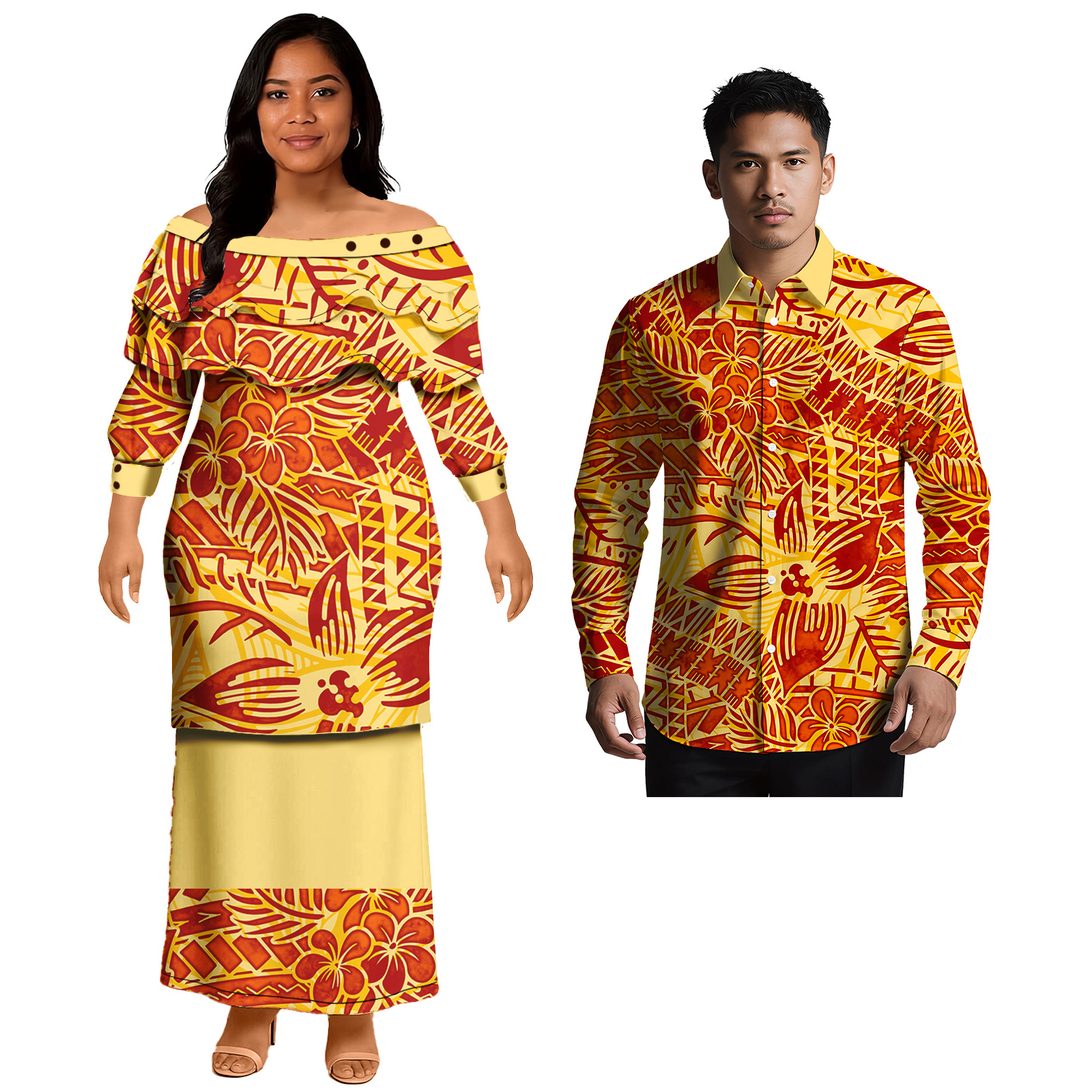 Popular Design Custom Couple C - مراجعة Men'S Hawaiian Formal Wear وسعره