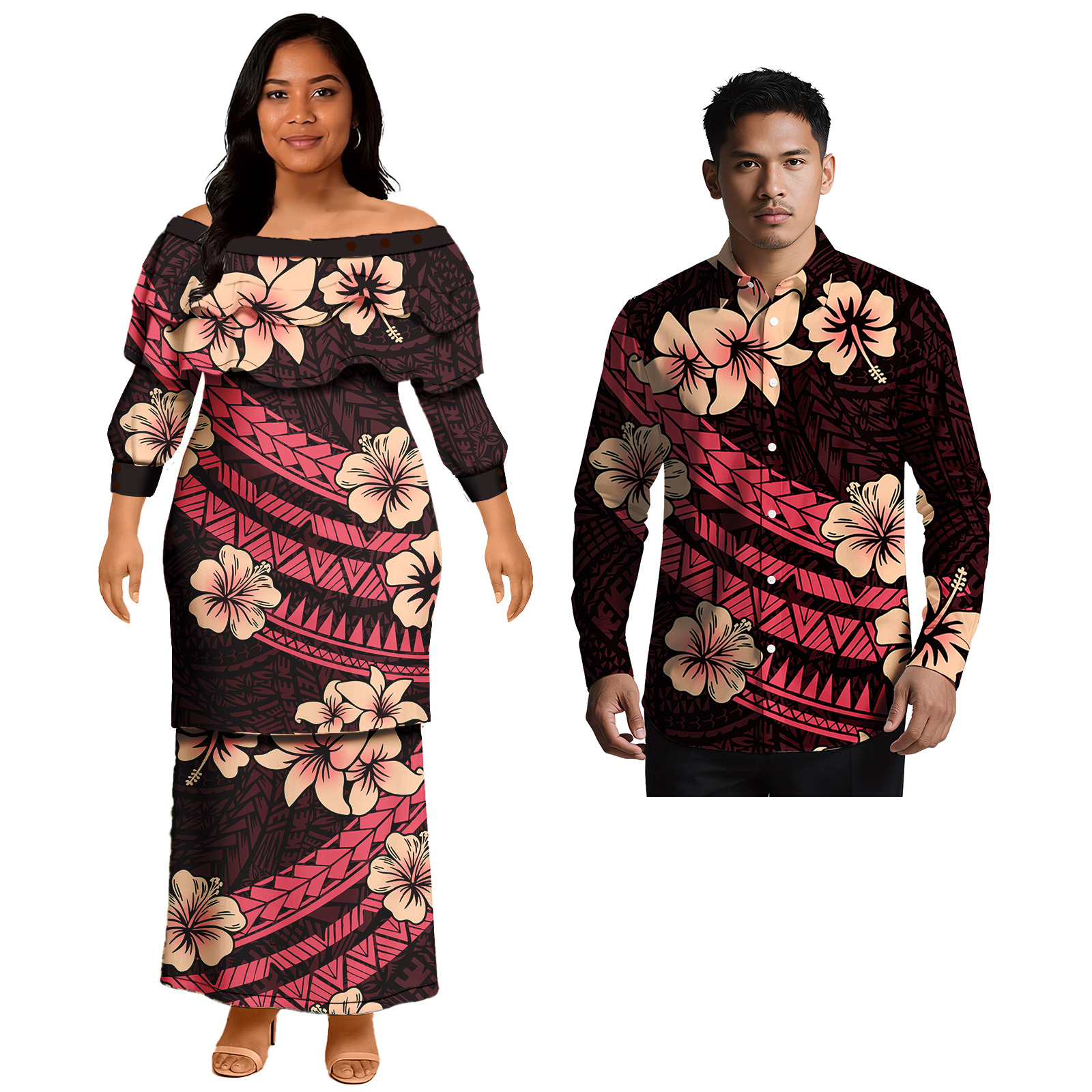 Popular Design Custom Couple C - مراجعة Men'S Hawaiian Formal Wear وسعره