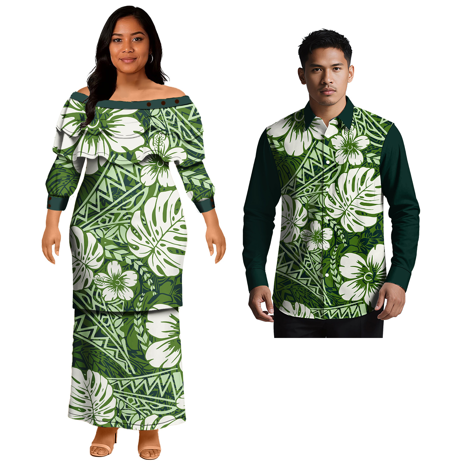Popular Design Custom Couple C - مراجعة Men'S Hawaiian Formal Wear وسعره