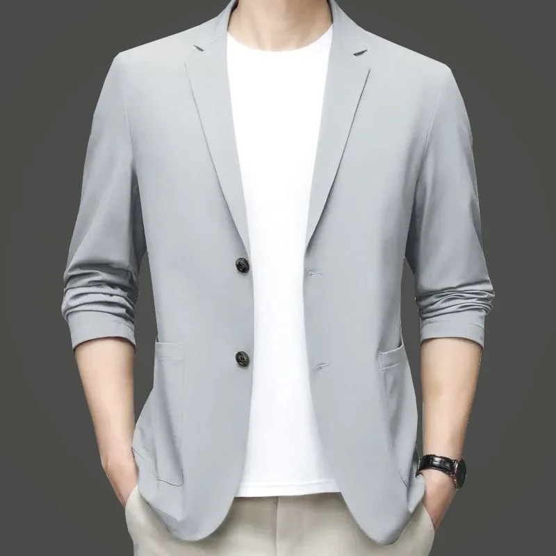 New Summer Men Thin Blazers Bu - مراجعة Men Formal Wear Summer وسعره