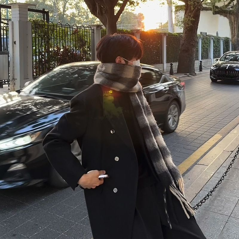 Korean Inspired Men's Wool Ove - مراجعة Korean Men Formal Wear وسعره