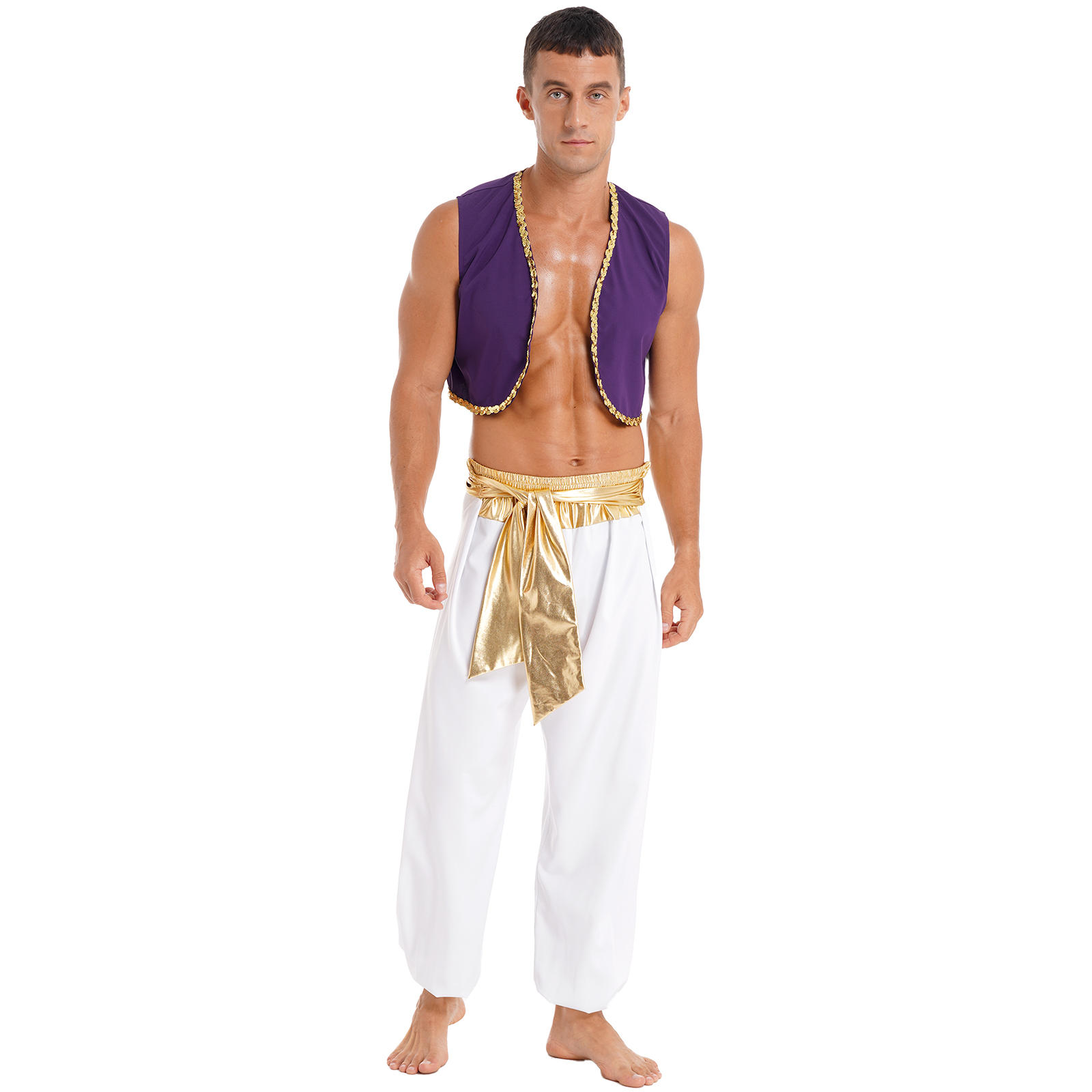 Arab King Prince Cosplay Costu - مراجعة Men Formal Wear Vest وسعره