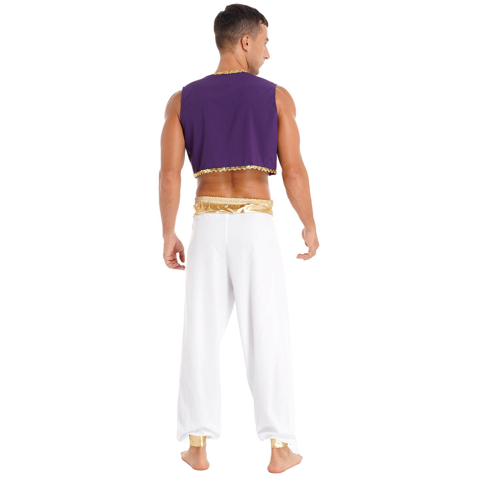 Arab King Prince Cosplay Costu - مراجعة Men Formal Wear Vest وسعره