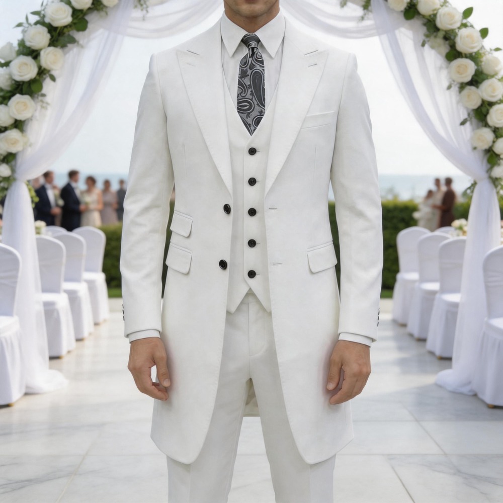 Slim Fit 3 Pieces Formal Men S - مراجعة Men Formal Wear Summer وسعره