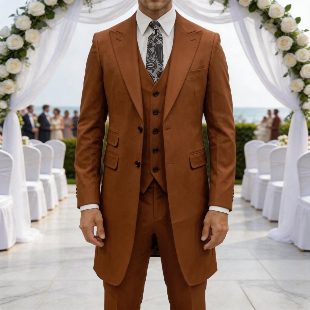 Slim Fit 3 Pieces Formal Men S - مراجعة Men Formal Wear Summer وسعره