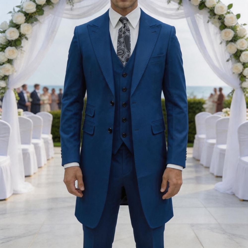 Slim Fit 3 Pieces Formal Men S - مراجعة Men Formal Wear Summer وسعره