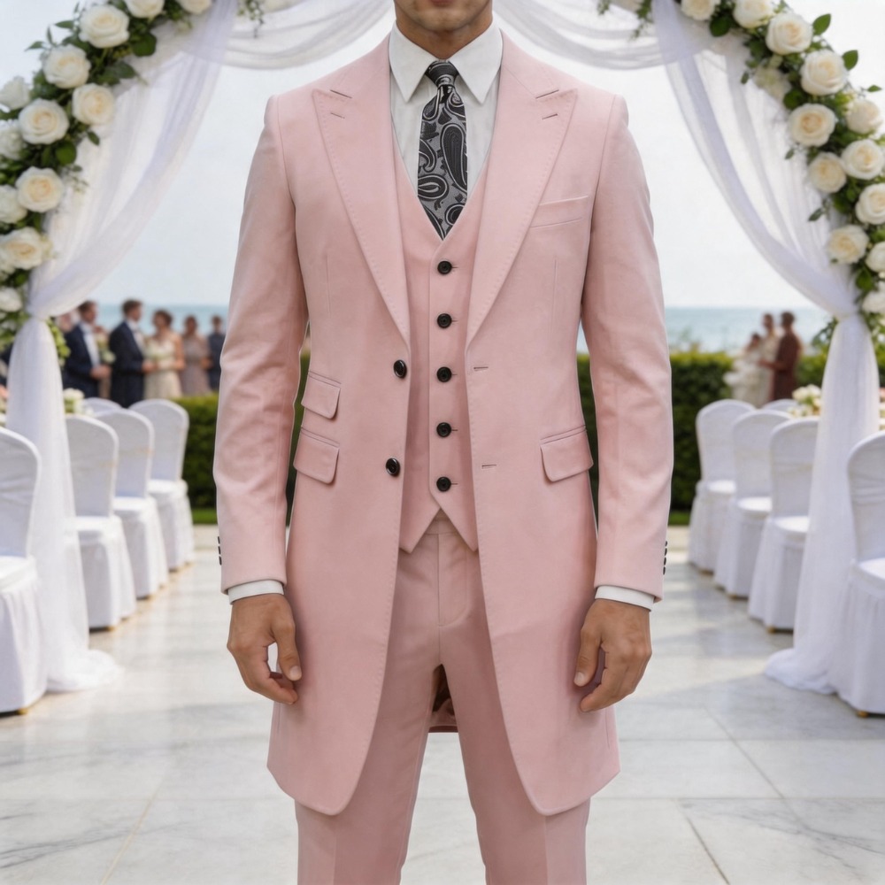 Slim Fit 3 Pieces Formal Men S - مراجعة Men Formal Wear Summer وسعره