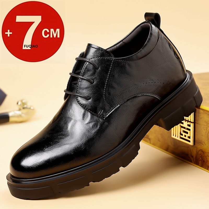 Men 7CM Elevator Business Shoe - مراجعة Formal Men Daily Wear Slippers وسعره