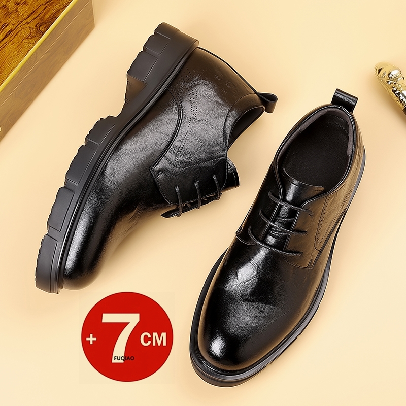 Men 7CM Elevator Business Shoe - مراجعة Formal Men Daily Wear Slippers وسعره