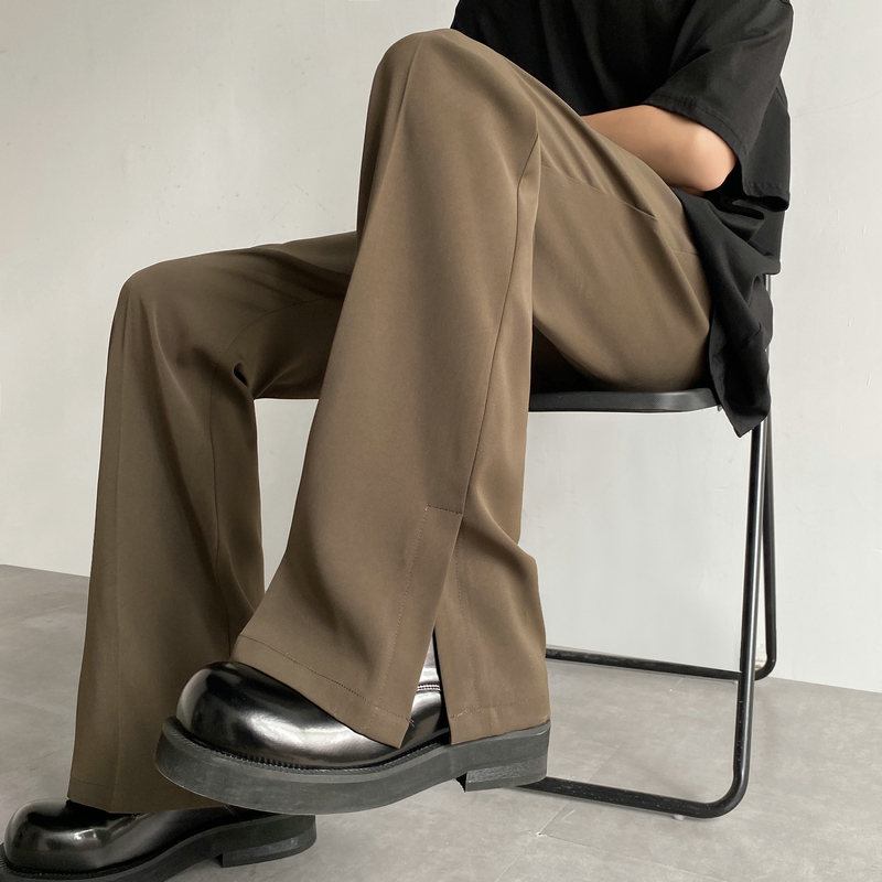 Brown Black Suit Pants Men Fas - مراجعة Korean Men Formal Wear وسعره