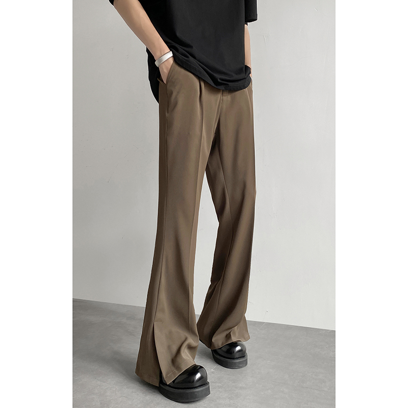 Brown Black Suit Pants Men Fas - مراجعة Korean Men Formal Wear وسعره