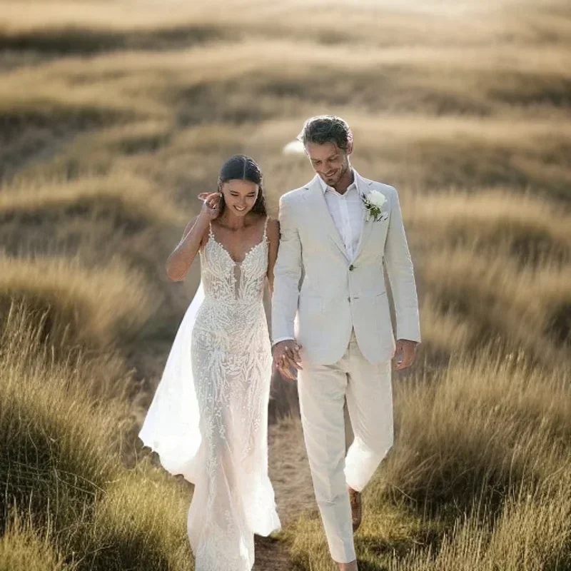 Linen Wedding Tuxedo For Men S - مراجعة Men Formal Wear Summer وسعره