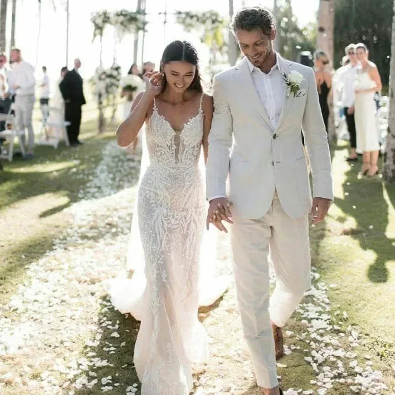 Linen Wedding Tuxedo For Men S - مراجعة Men Formal Wear Summer وسعره