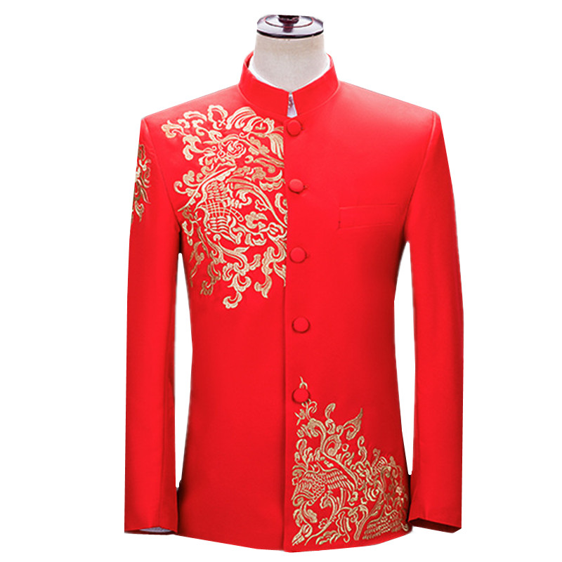 New Men Embroidered Suit Jacke - مراجعة Men'S Vintage Formal Wear وسعره