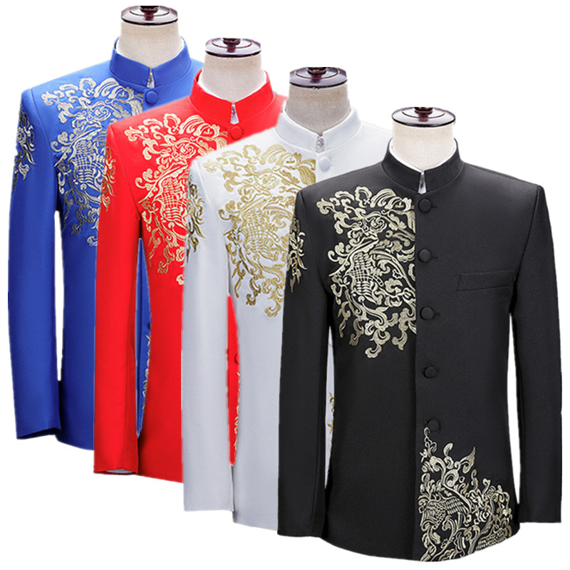 New Men Embroidered Suit Jacke - مراجعة Men'S Vintage Formal Wear وسعره