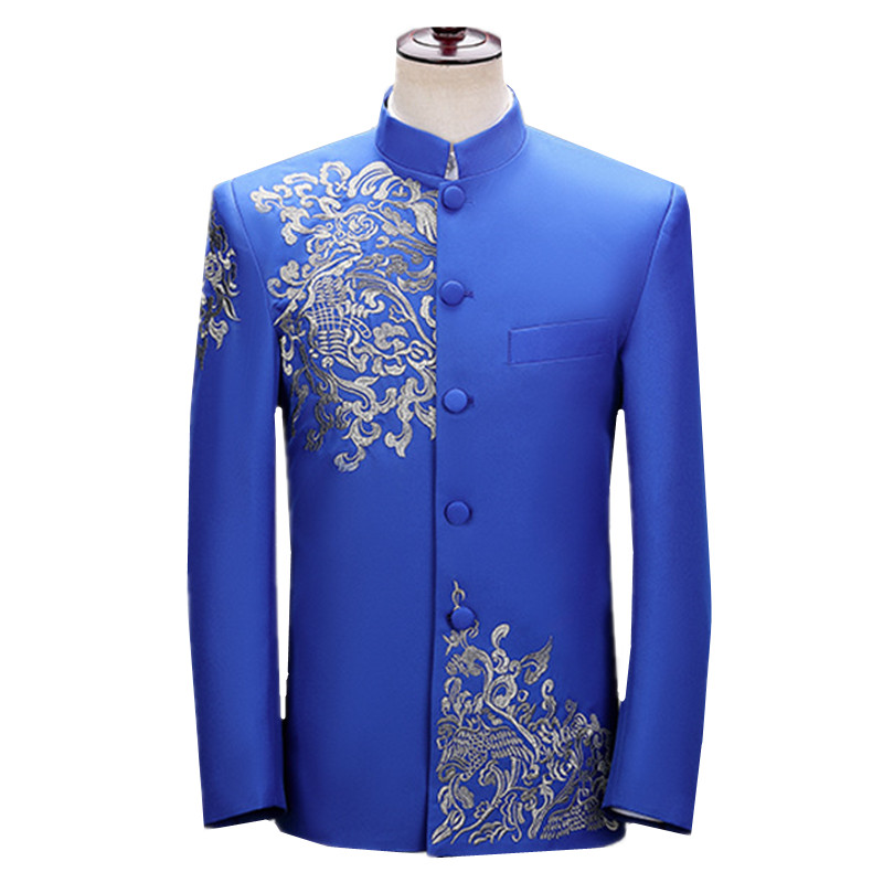 New Men Embroidered Suit Jacke - مراجعة Men'S Vintage Formal Wear وسعره