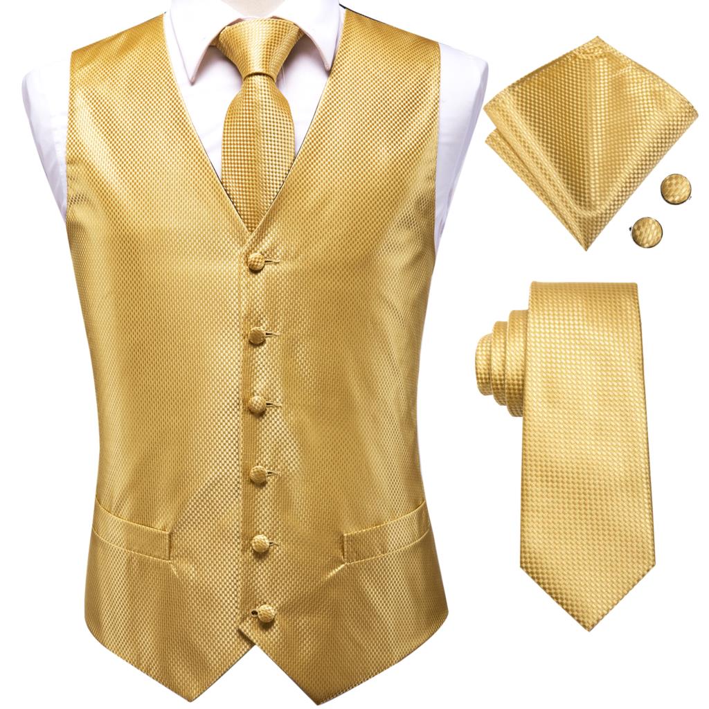 Hi-Tie XXXL Silk Mens Vests Go - مراجعة Men Formal Wear Vest وسعره