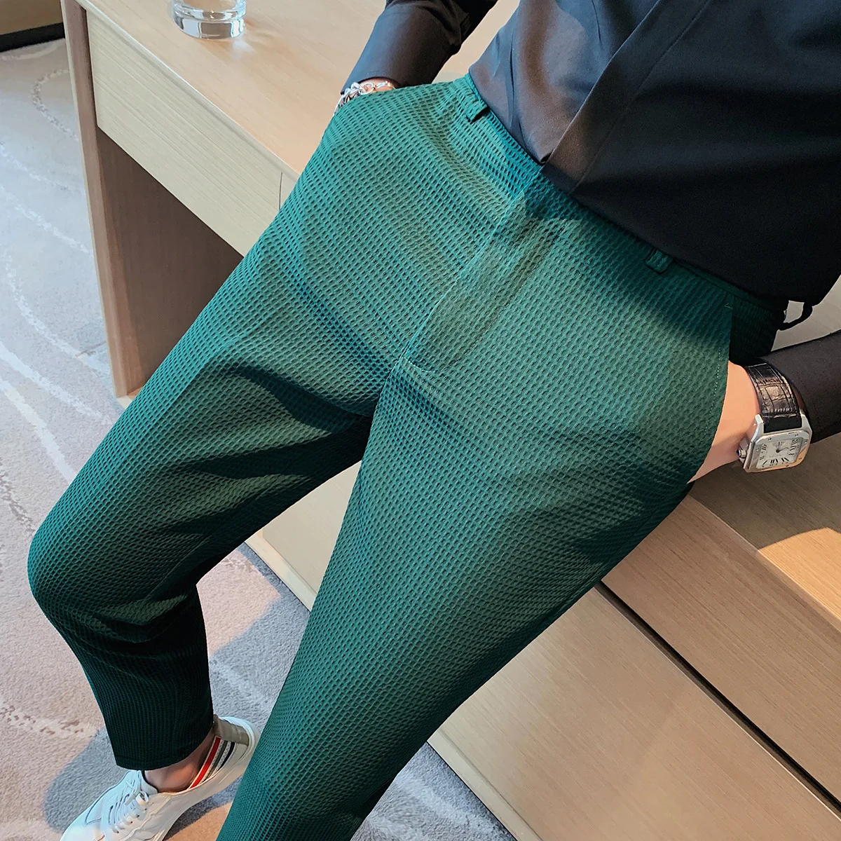 Korean Spring New Pantalones H - مراجعة Korean Men Formal Wear وسعره