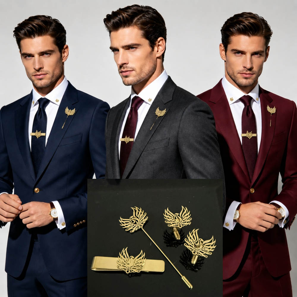 Custom Cufflink Tie Set Bar Pe - مراجعة Men'S Formal Wear For A Wedding وسعره
