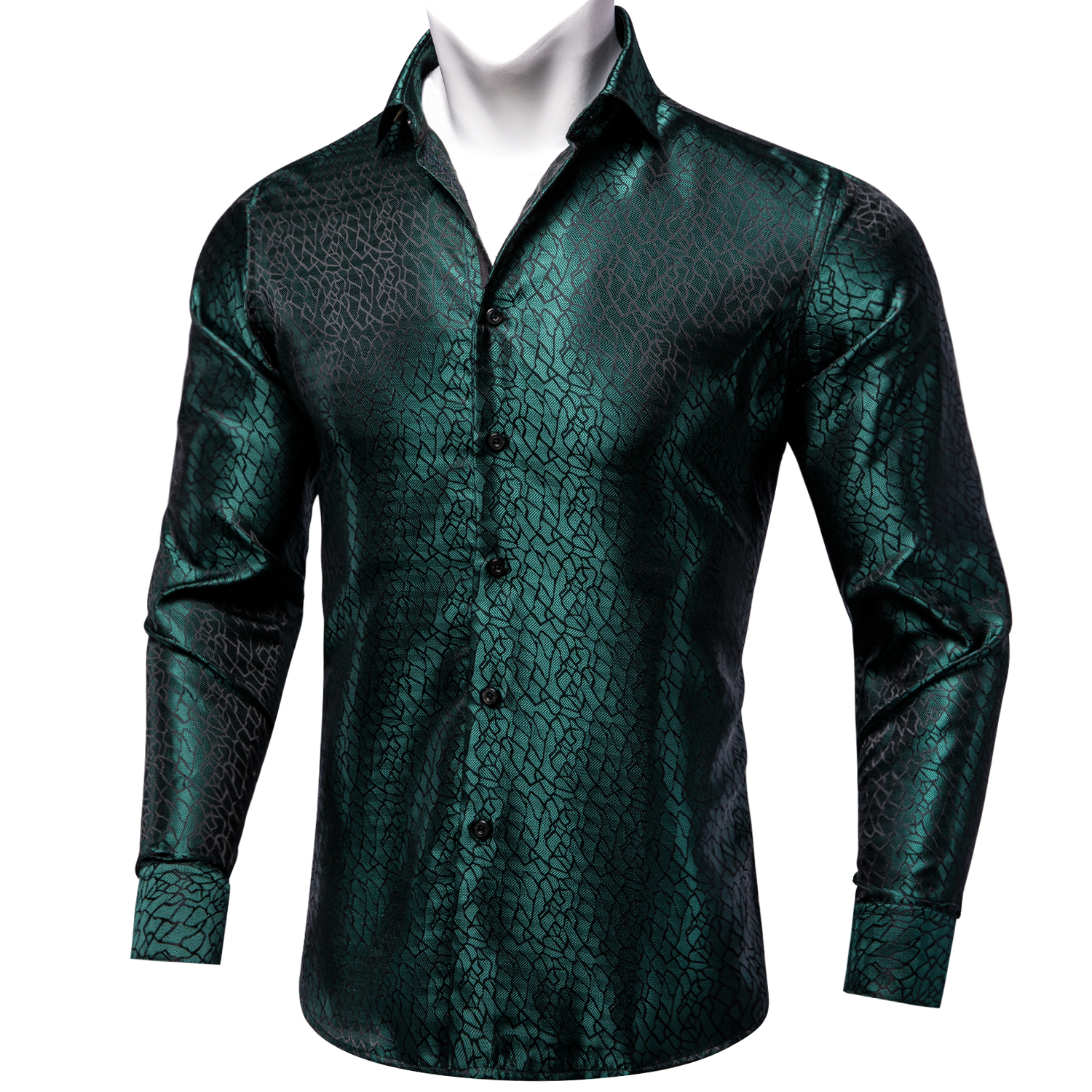 Fashion Green Shirts For Men C - مراجعة Men Formal Wear Top وسعره