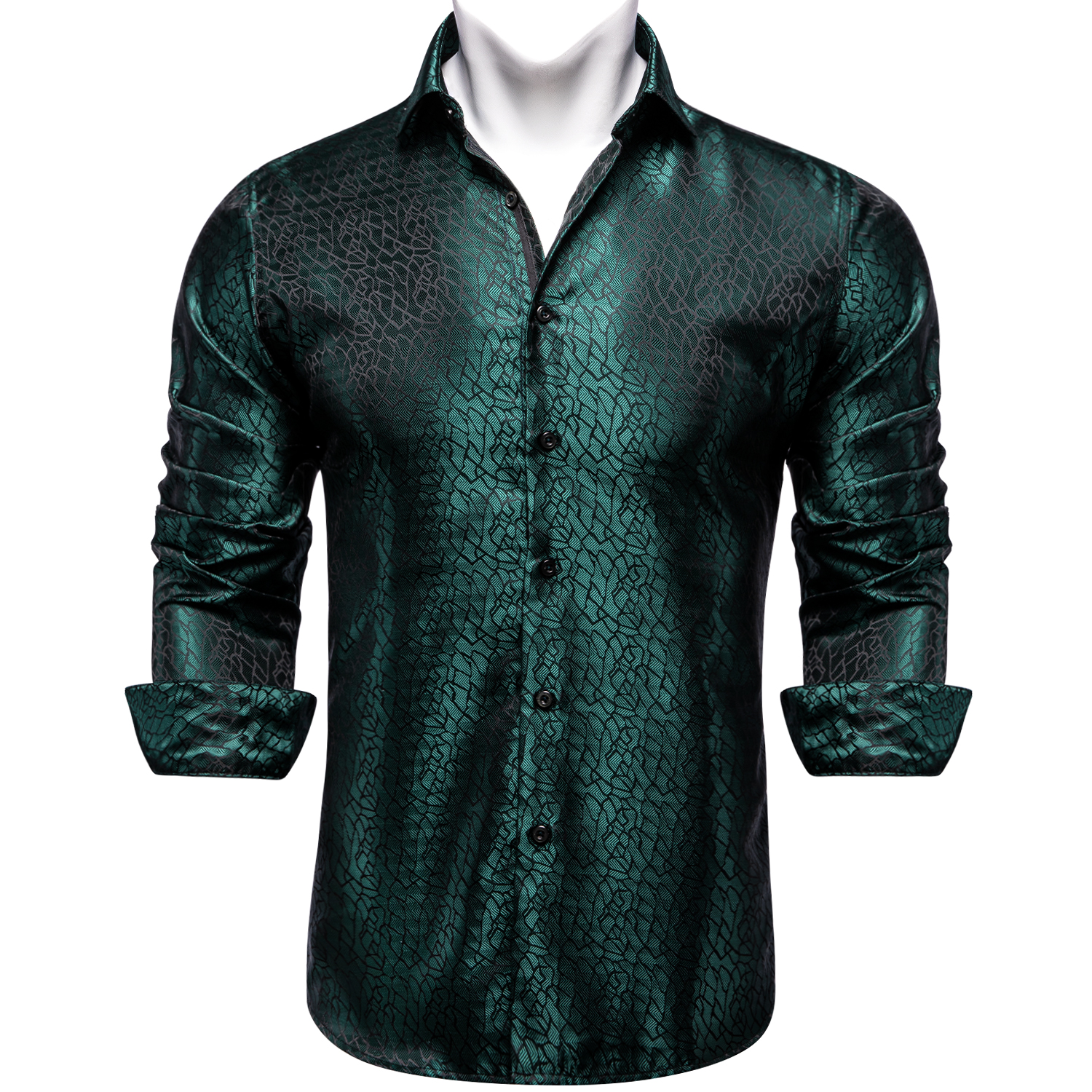 Fashion Green Shirts For Men C - مراجعة Men Formal Wear Top وسعره