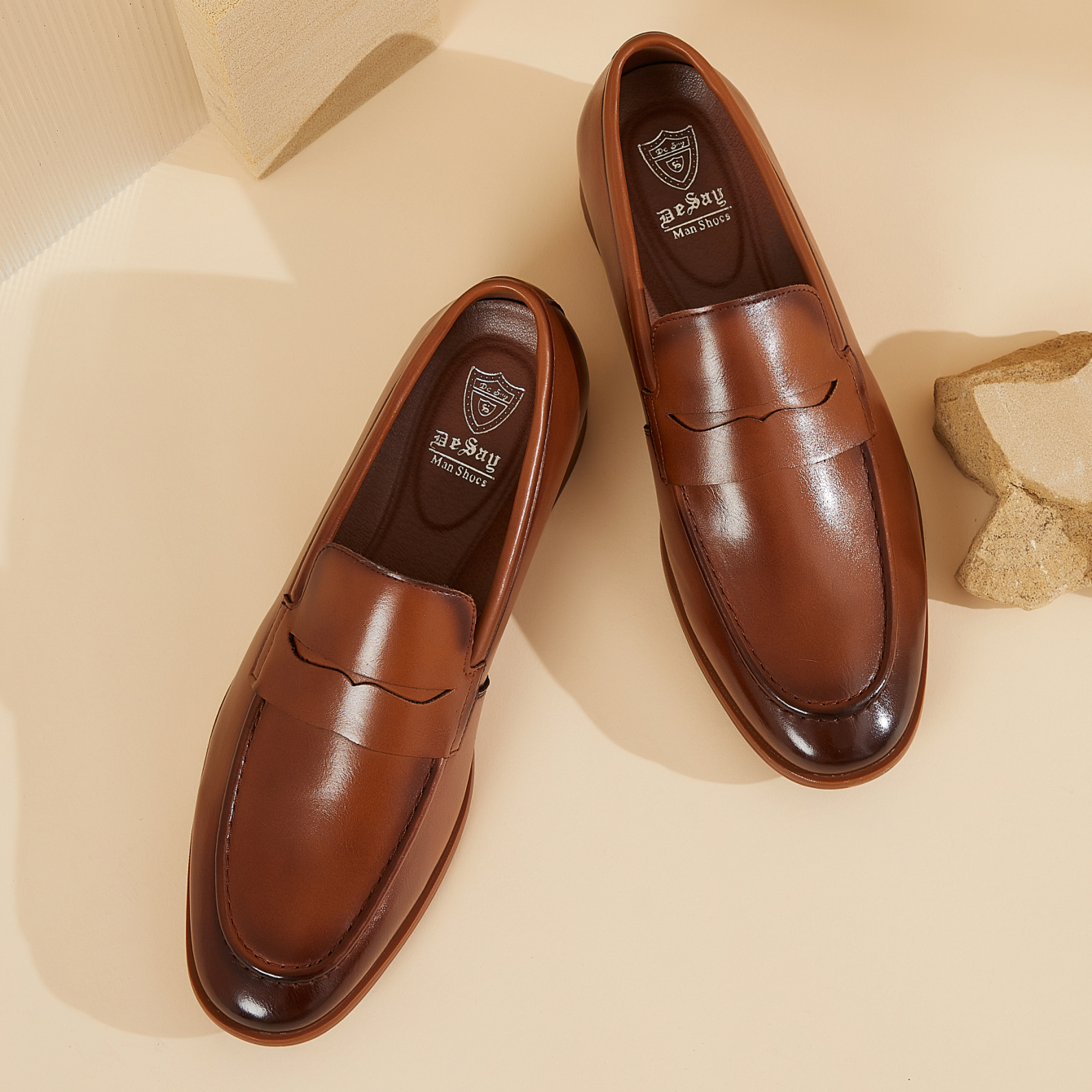 Men's Leather Loafers Slip-On  - مراجعة Men Formal Wear Summer وسعره