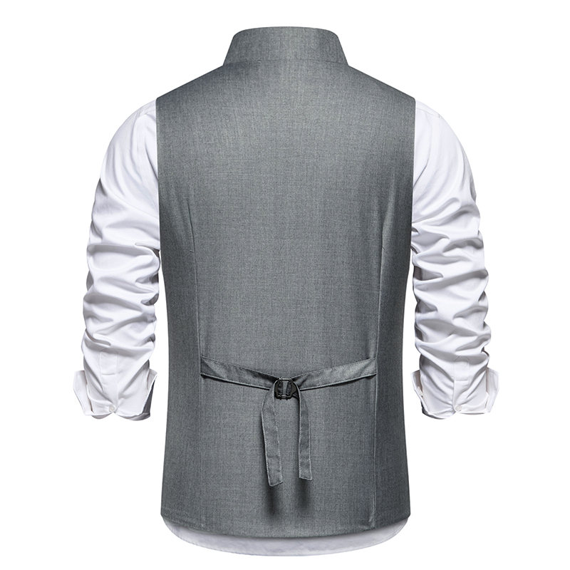 New Men's Suit Vests Fashion S - مراجعة Formal Vest Waistcoat وسعره