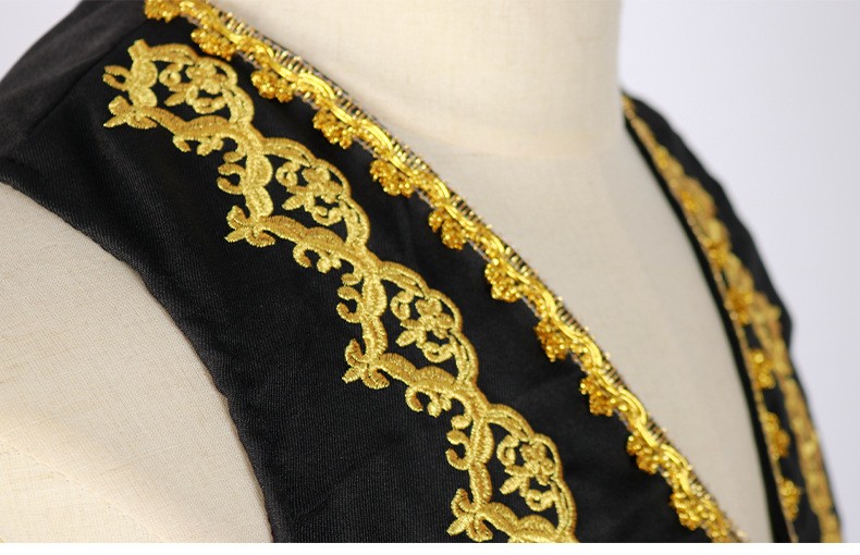 Men's European Style Gold Embe - مراجعة Formal Vest Waistcoat وسعره