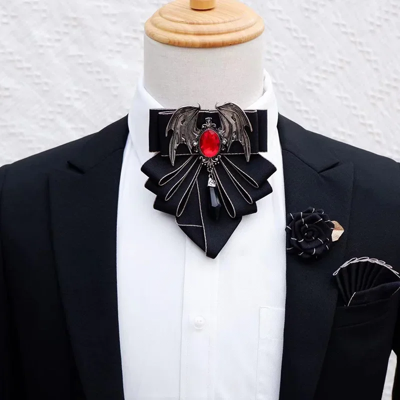 Men's Bow Tie Brooch Set Briti - مراجعة Korean Men Formal Wear وسعره
