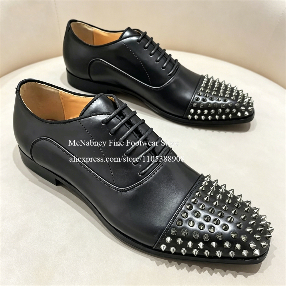Spike Studs Leather Dress Shoe - مراجعة Men'S Style Formal Wear وسعره