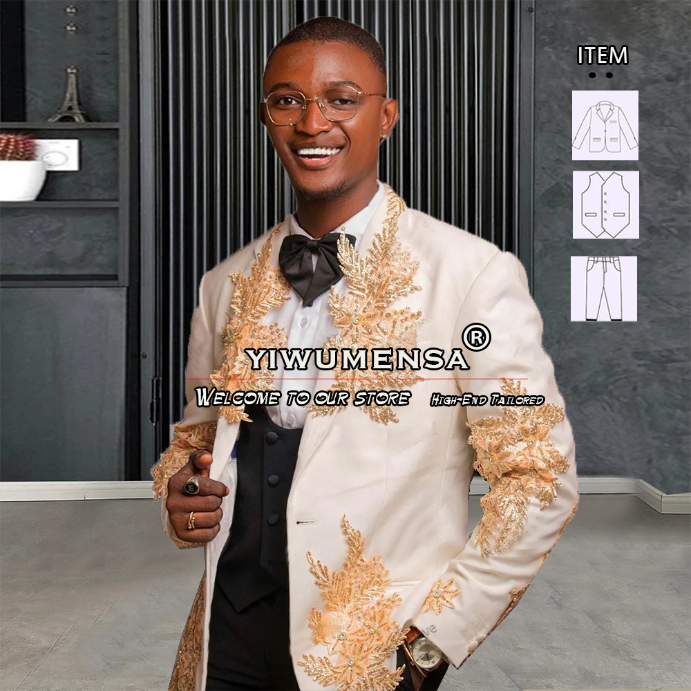 Customized 3 Pieces Suits Men  - مراجعة Men'S Vintage Formal Wear وسعره