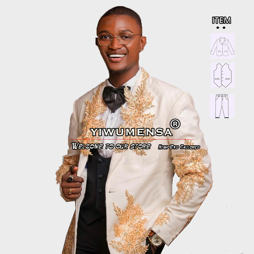 Customized 3 Pieces Suits Men  - مراجعة Men'S Vintage Formal Wear وسعره