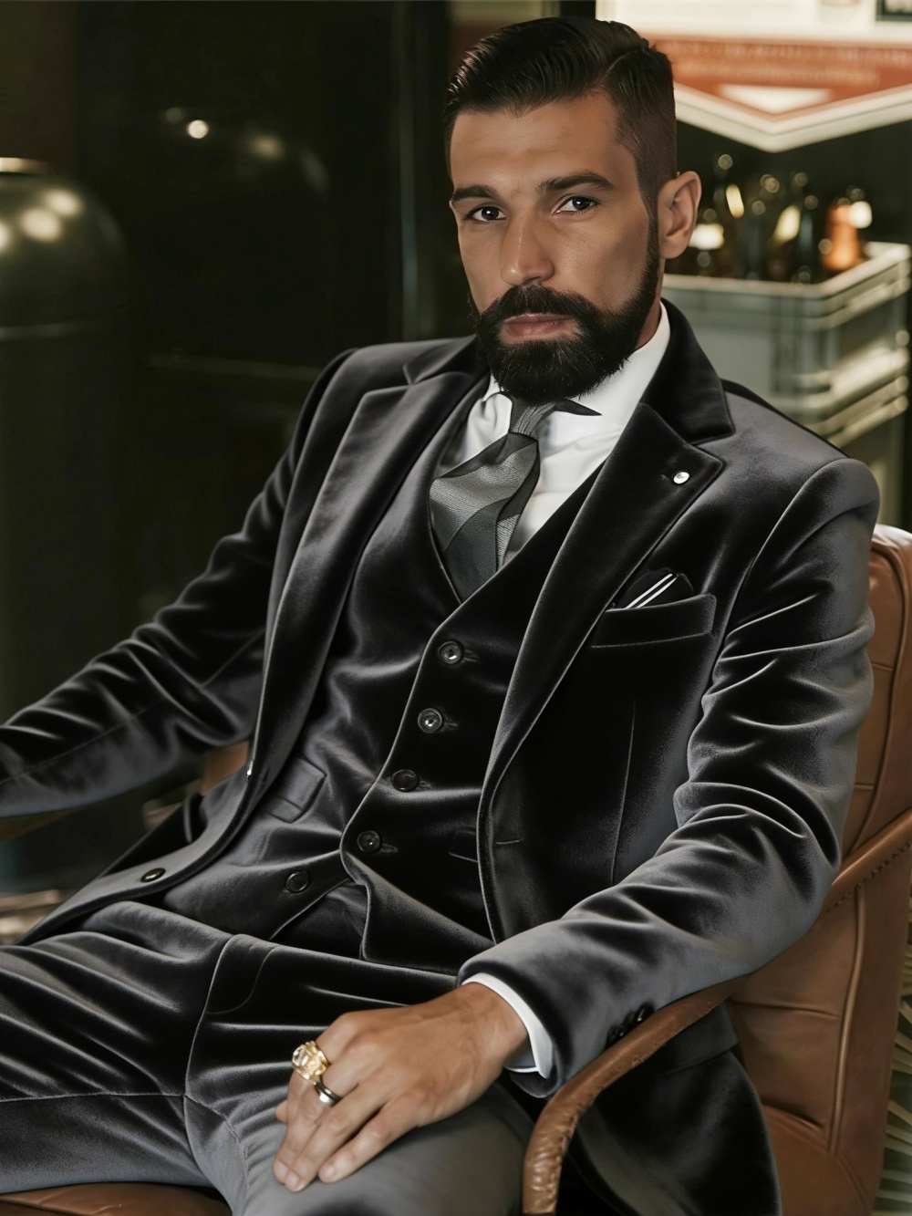 Men's Velvet Suits 3 Pieces Da - مراجعة Formal Wear For Men In Wedding وسعره