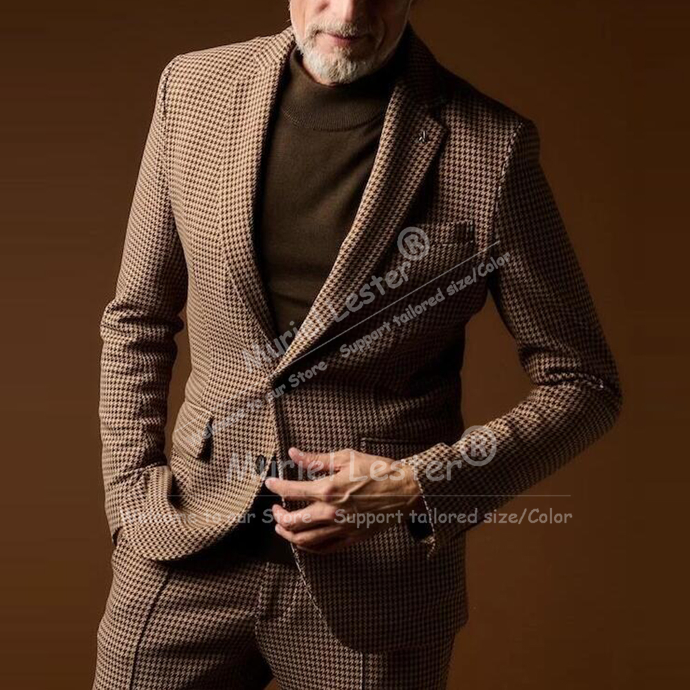 Vintage Suits Men 2 Piece Sets - مراجعة Men'S Formal Wear For Office وسعره